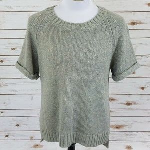 Banana Republic Women's Silver Top Sweater Blouse
